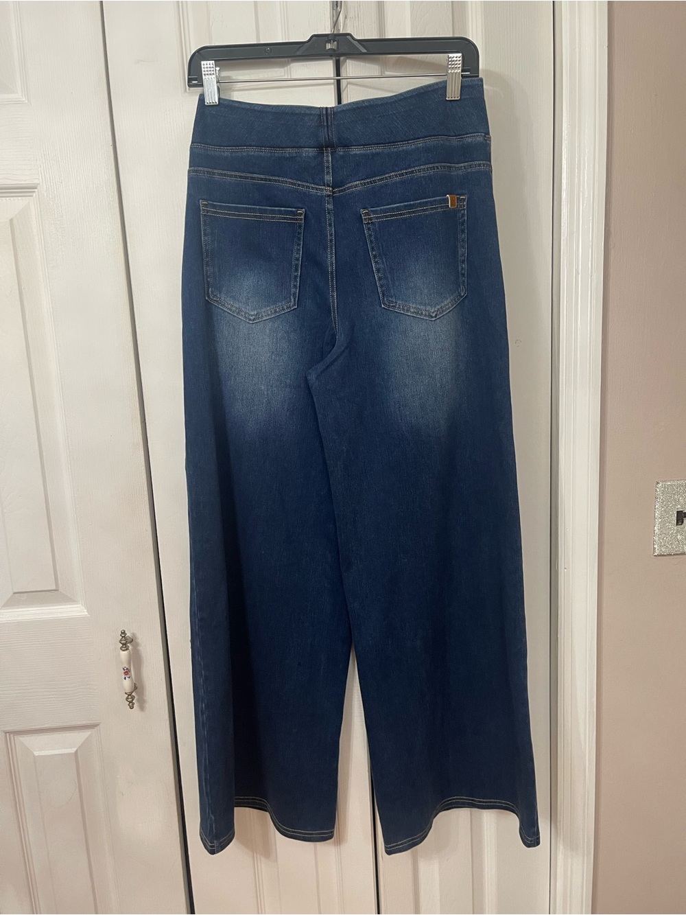 NWT Halara Women’s Flex High Waisted Pockets Wide Leg Jeans Size Med Petite - Picture 7 of 8